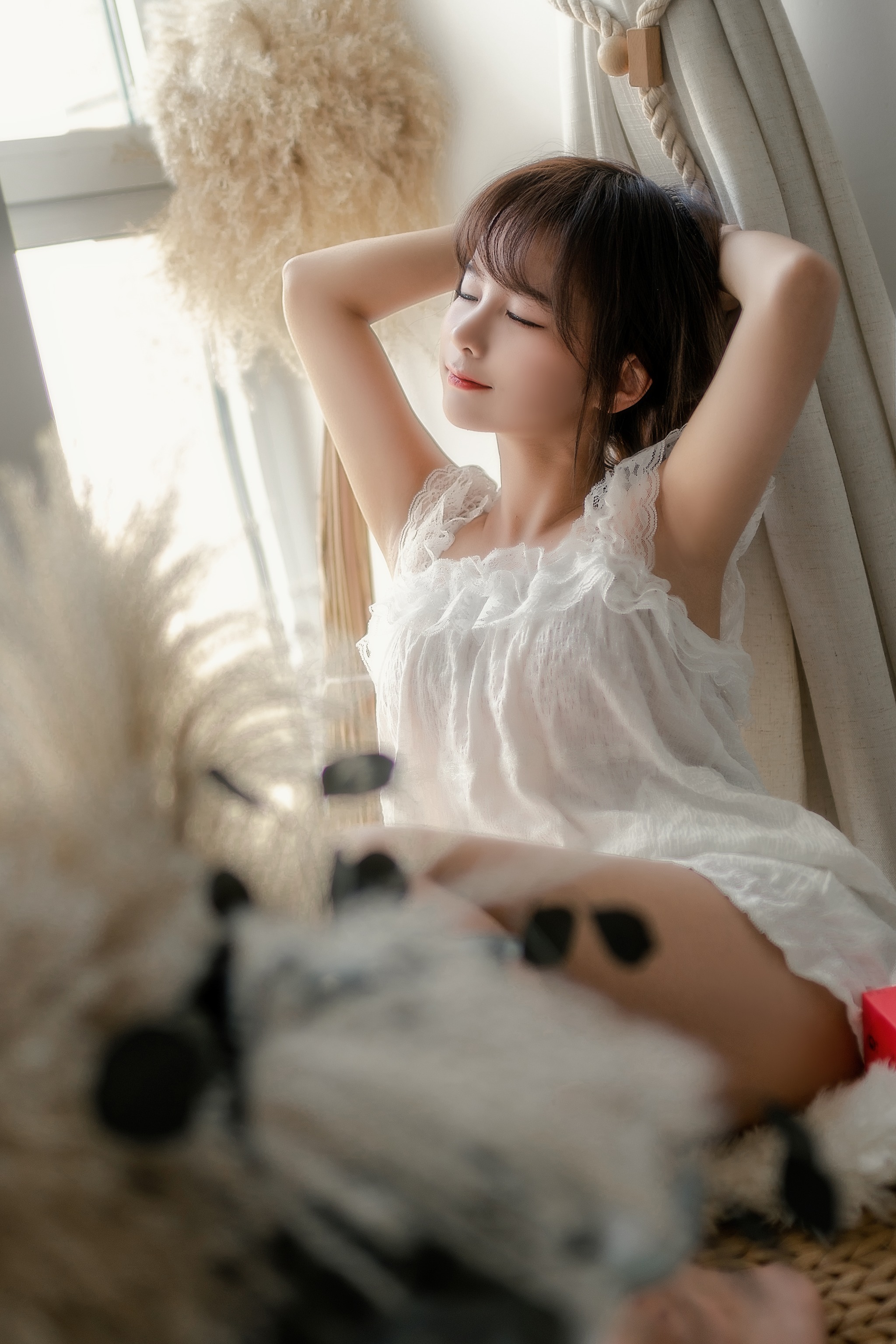 蠢沫沫 - NO.122 白睡衣 [29P]-XikXak